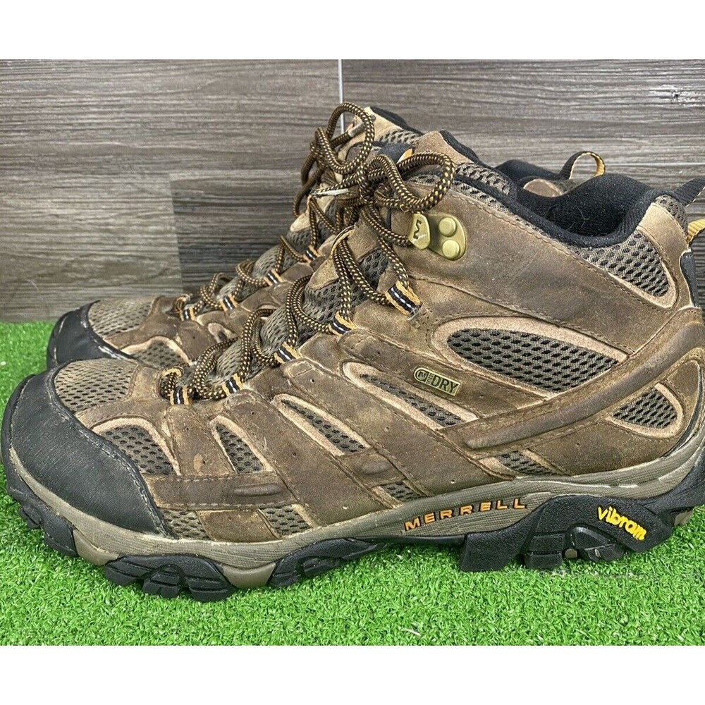 Merrell Men Earth MOAB  Waterproof Hiking Boots Suede,Leather-And-Mesh Size 14